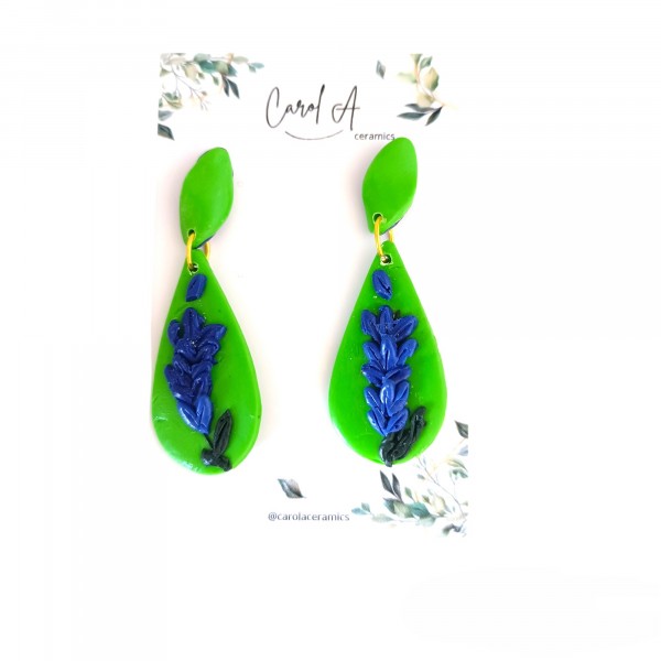 Pendientes Artesanos Lavanda