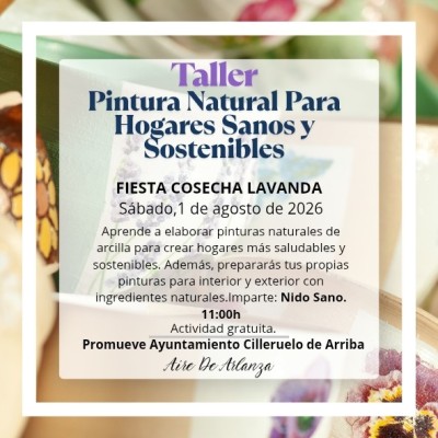 Taller Pintura Natural  Para Hogares Sanos y Sostenibles
