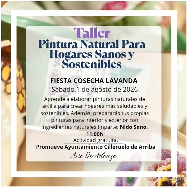 Taller Pintura Natural  Para Hogares Sanos y Sostenibles